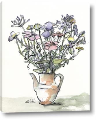 Picture of Watercolor Flowers in a Vase