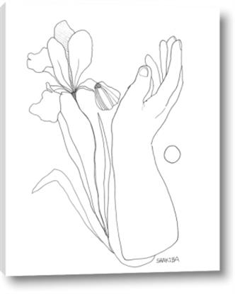 Picture of Stencil Floral Art I