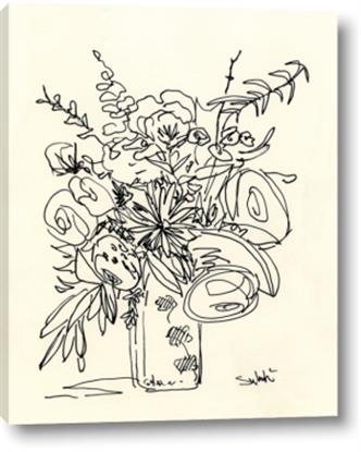 Picture of Drawn Florals III