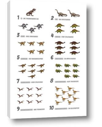 Picture of Dino Number Chart II