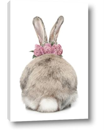 Picture of Behind Bunny with Flowers