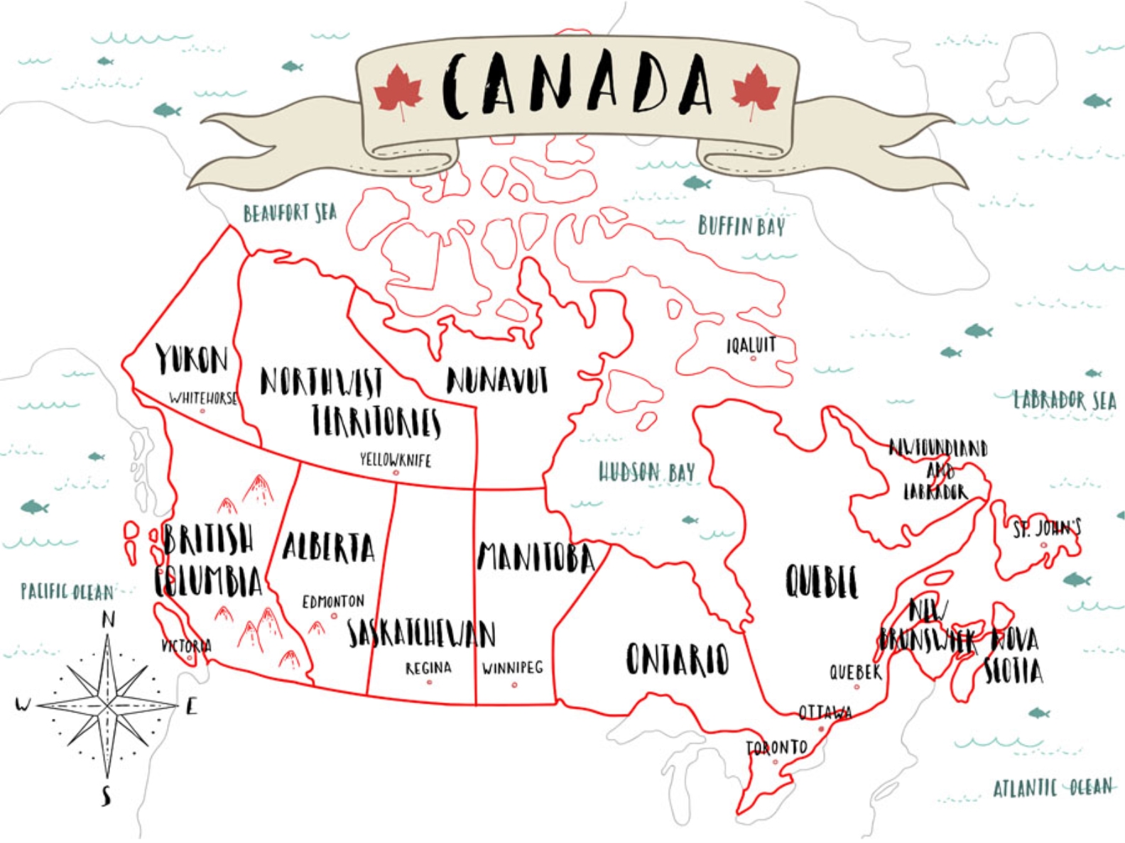 nextART. Canada Map