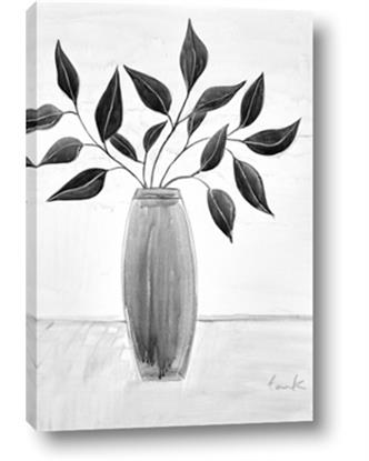 Picture of Black Vase Botanical I