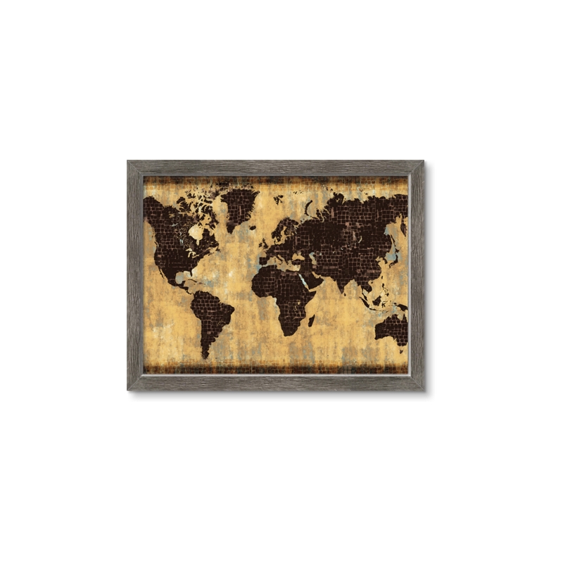 nextART. Brick Wall World Map