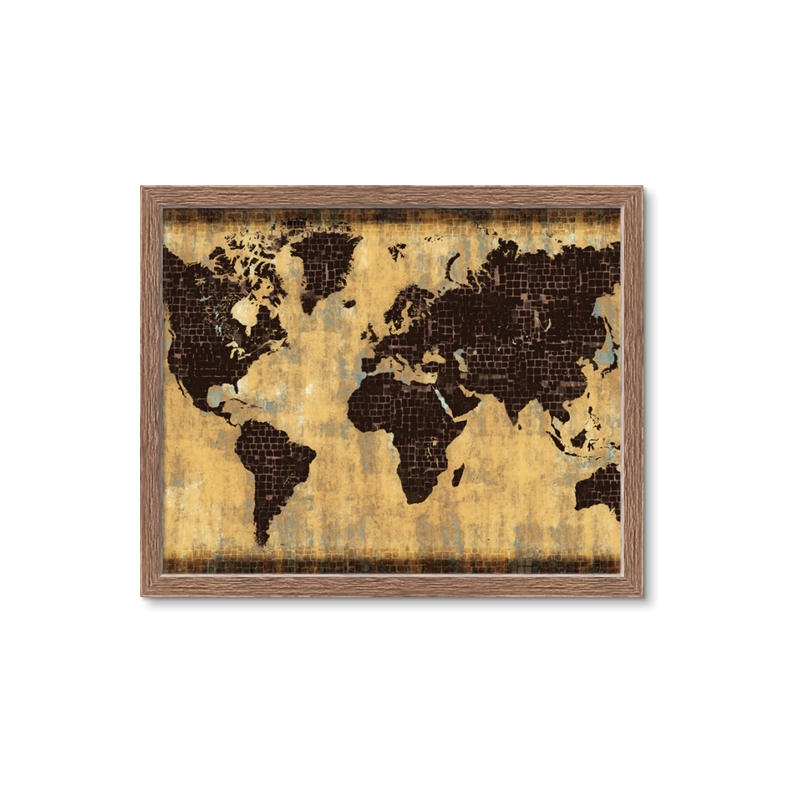 nextART. Brick Wall World Map