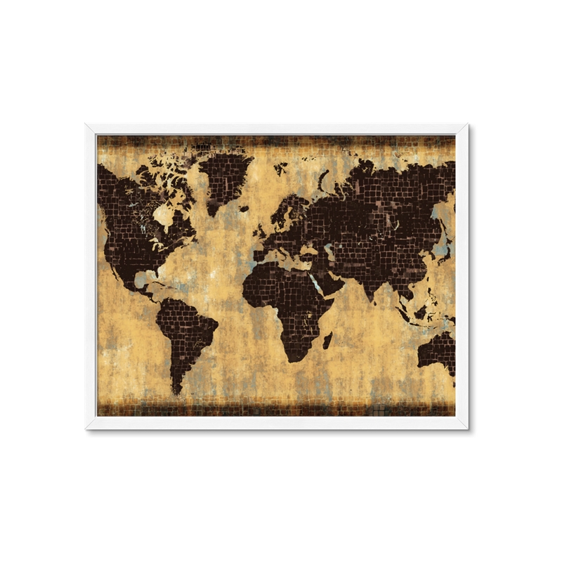 Nextart. Brick Wall World Map