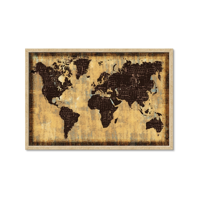 nextART. Brick Wall World Map