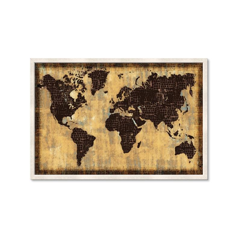 nextART. Brick Wall World Map