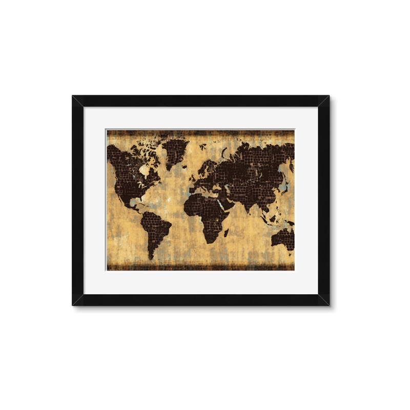 nextART. Brick Wall World Map