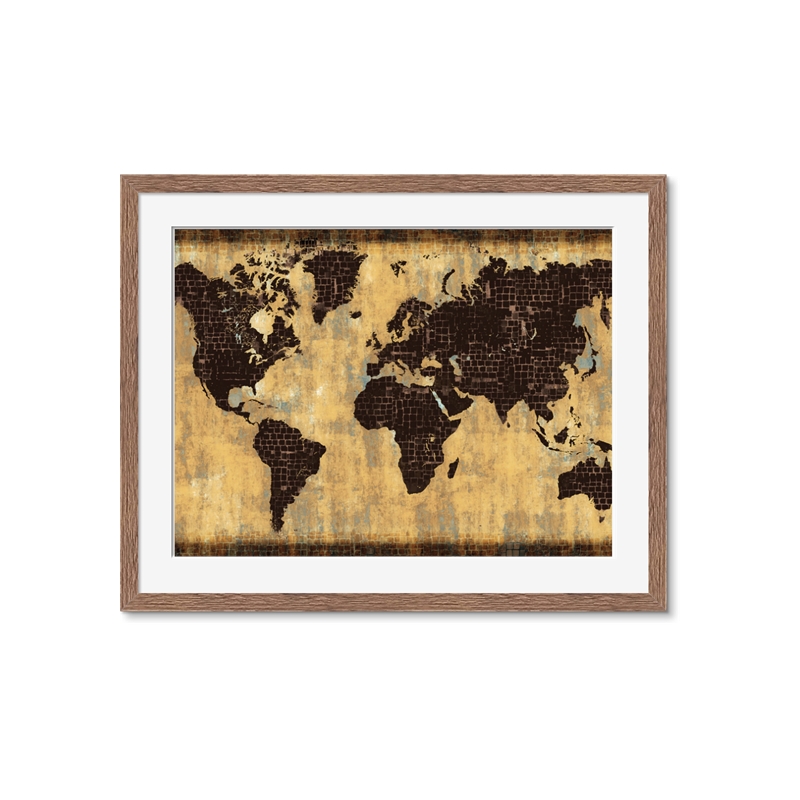 nextART. Brick Wall World Map