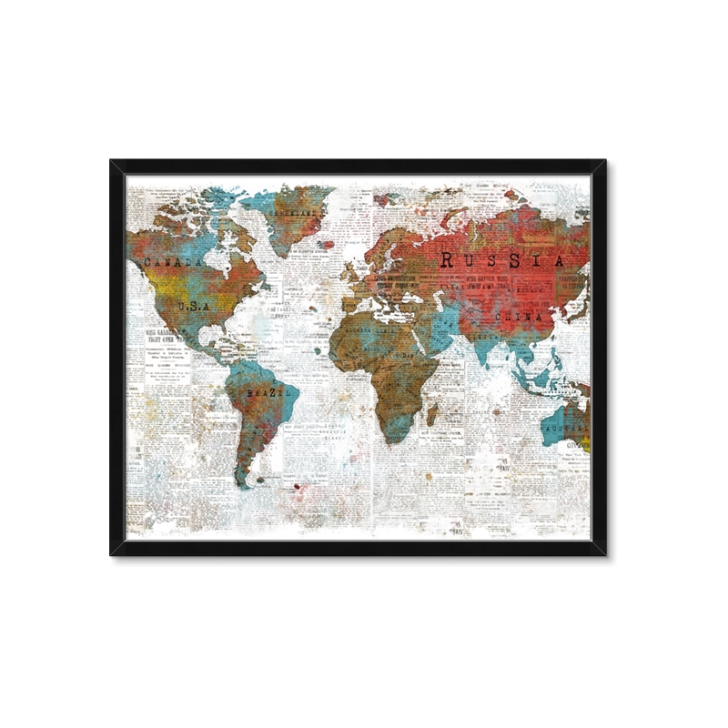 nextART. Newspaper World map