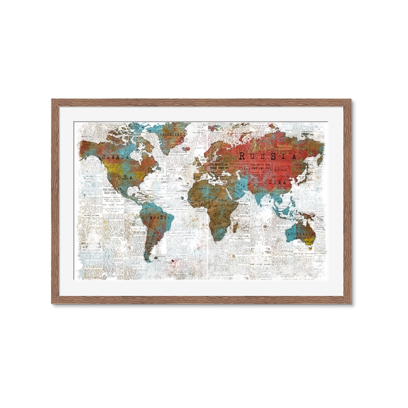 nextART. Newspaper World map