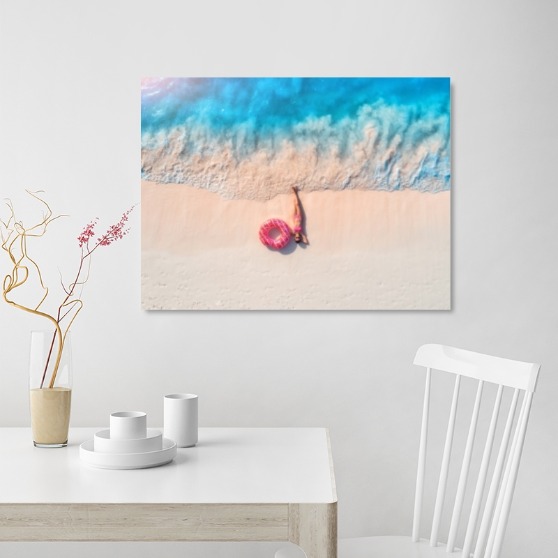 nextART. Girl Sleeping On Beach